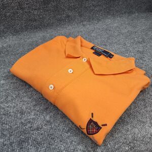 Polo Ralph Lauren Shirt Men XL Orange Golf Crest Short Sleeve Polo Amelia Island
